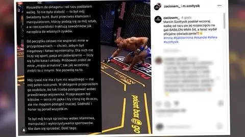 Poddał walkę w pierwszej sekundzie. "Nie dam się sprzedać"