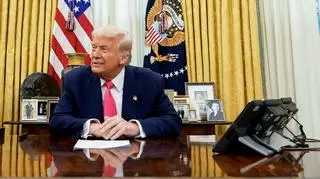Donald Trump w Gabinecie Owalnym