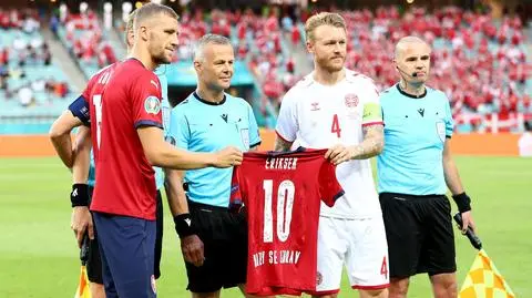 Czesi też pamiętali o Eriksenie. Miły gest przed meczem