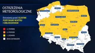 Ostrzenia meteorologiczne IMGW