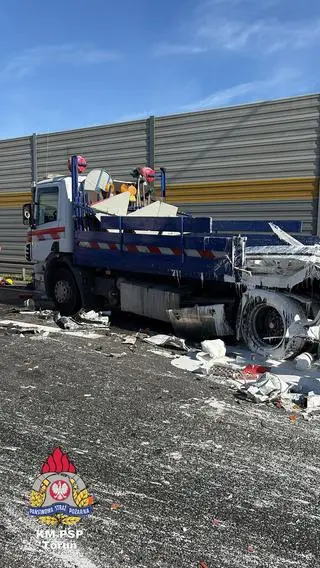 Wypadek na A1 pod Toruniem
