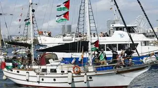 Statki Flotylli Global Sumud wypłynęły z Barcelony