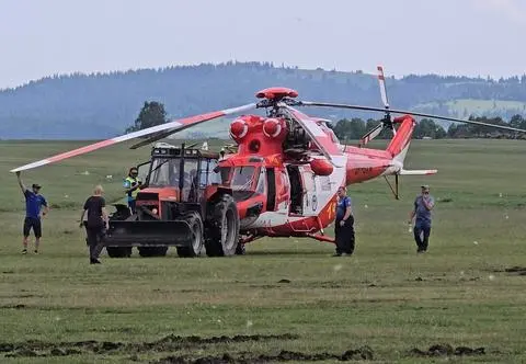 Usterka krótko po naprawie. Śmigłowiec TOPR przerwał akcję ratunkową