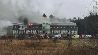 Pożar DPS w Szczawnie