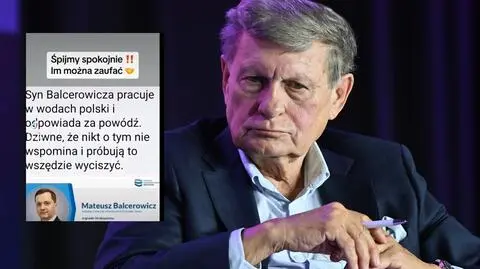 "Syn Balcerowicza jakąś figurą w Wodach Polskich?". To nie ten Balcerowicz