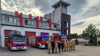 Hołd dla poległego strażaka