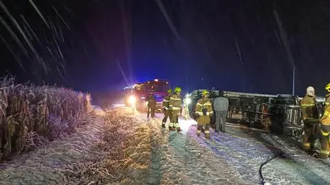 Na miejscu były cztery zastępy straży pożarnej