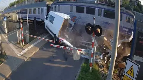 wypadek pociąg przejazd kolejowy