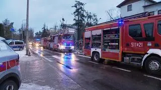 Pożar garażu w Sopocie