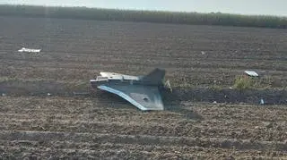 Dron znaleziony na polu w Sobótce (woj. świętokrzyskie)