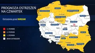 Prognoza zagrożeń na czwartek