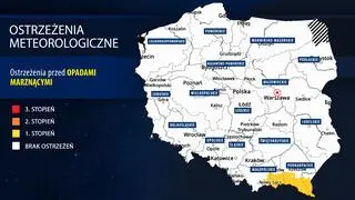 Ostrzeżenia IMGW przed opadami marznącymi