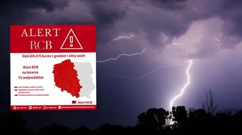 Alert RCB dla 12 województw. "Jeśli możesz, zostań w domu" 