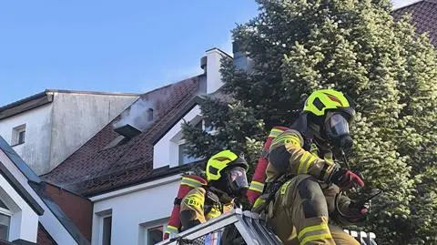 Pożar budynku Zakładu Ubezpieczeń Społecznych