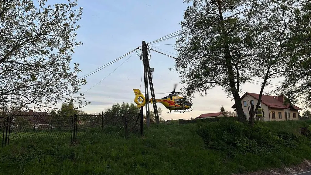 Wybuch w remizie w Grębynicach