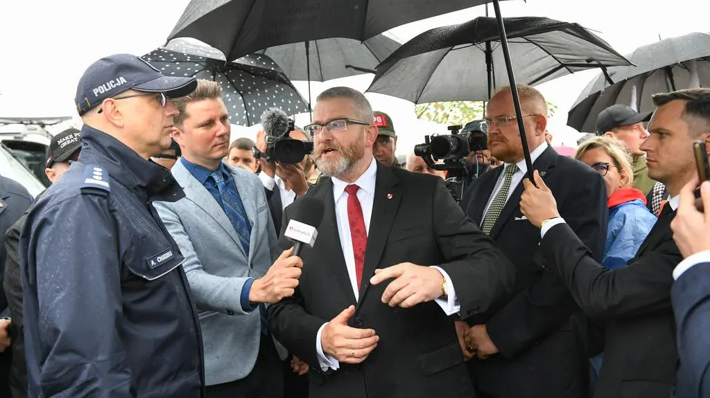 Grzegorz Braun w Jedwabnem