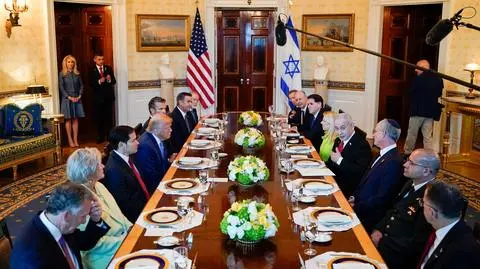 Spotkanie Benjamina Netanjahu z Donaldem Trumpem