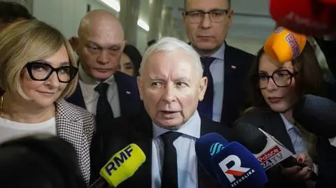 Jarosław Kaczyński przed głosowaniem ws. nowego marszałka Sejmu