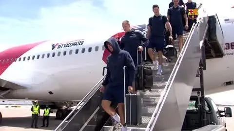 "Euforyczne" powitanie Lewandowskiego i Barcelony w Dallas