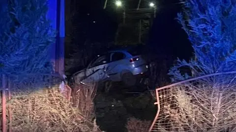 Staranował dwa ogrodzenia i uderzył w dom