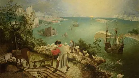 Pieter Bruegel - Pejzaż z upadkiem Ikara