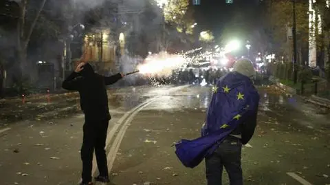 Tbilisi, Gruzja. Protesty