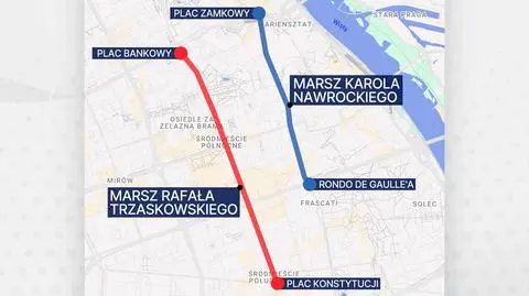 Marsze 25 maja w Warszawie 