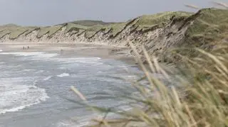 Wybrzeże Morza Północnego w Nørre Vorupør w Danii