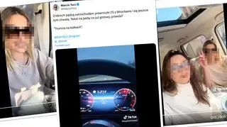 Zrzuty ekranu z nagrań zamieszczonych na platformie X