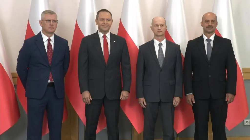 Sławomir Cenckiewicz, Karol Nawrocki, Andrzej Kowalski i Mirosław Bryś