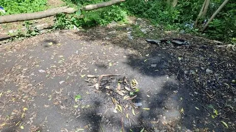 Rozpalił w mieście ognisko