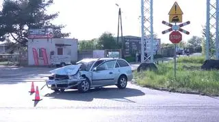 Zderzenie na przejeździe kolejowym w Stargardzie 