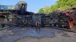 Wykolejony pociąg w Rosji