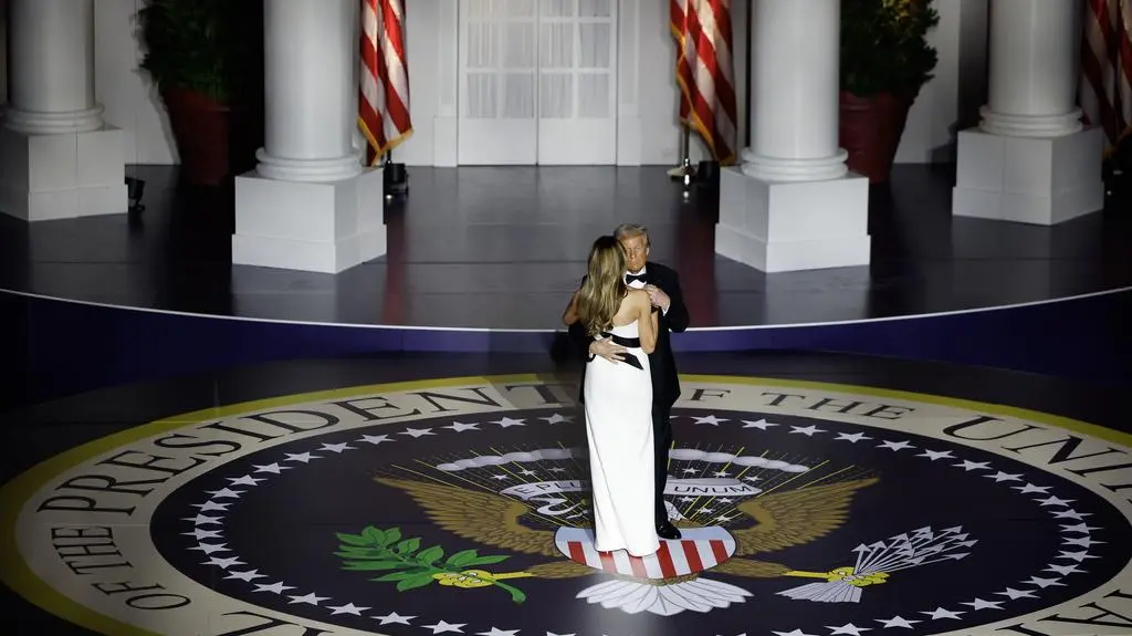 Taniec Melanii i Donalda Trump 