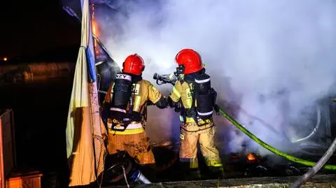 Spaliła się sauna, która daje pracę osobom zagrożonym wykluczeniem społecznym. Trwa zbiórka na odbudowę