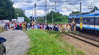 Z pociągu ewakuowano 190 osób