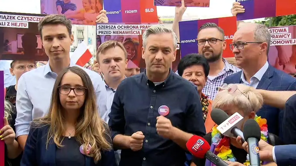 Robert Biedroń zabrał głos przed Marszem Równości w Płocku