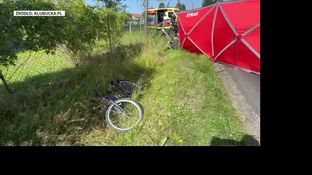 potrącenie rowerzysty