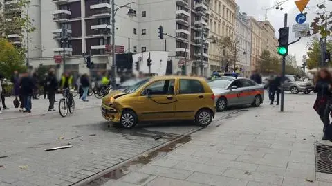 Zdarzenie drogowe w Łodzi