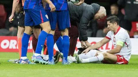 Lewandowski opuścił stadion kulejąc 