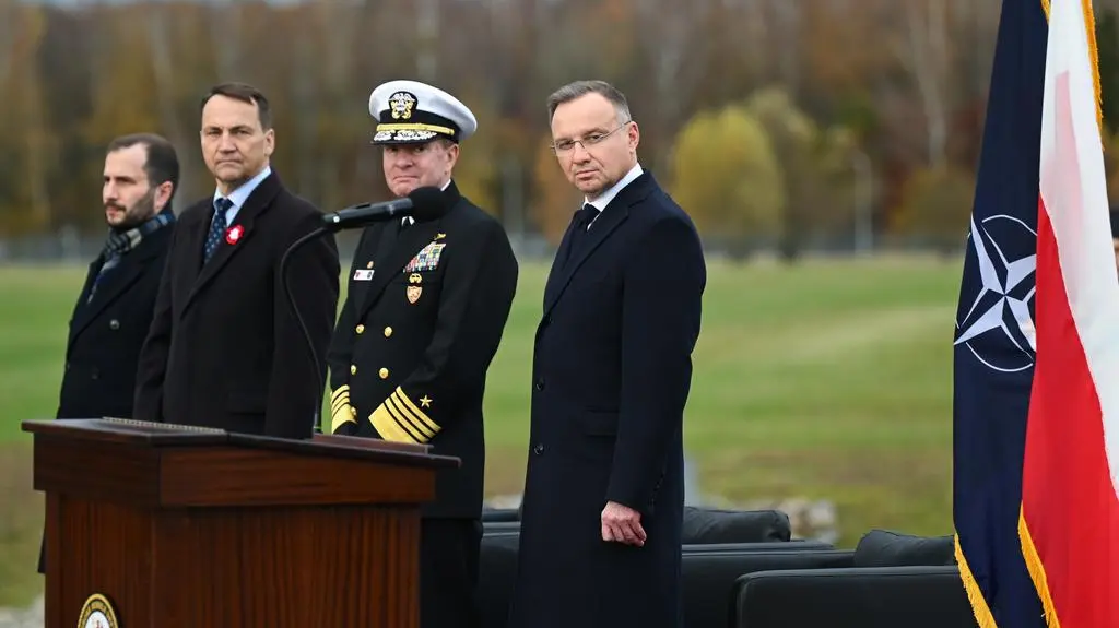 The opening ceremony of the U.S. air defense base in Redzikowo