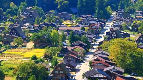 Japonia, wioska Shirakawago