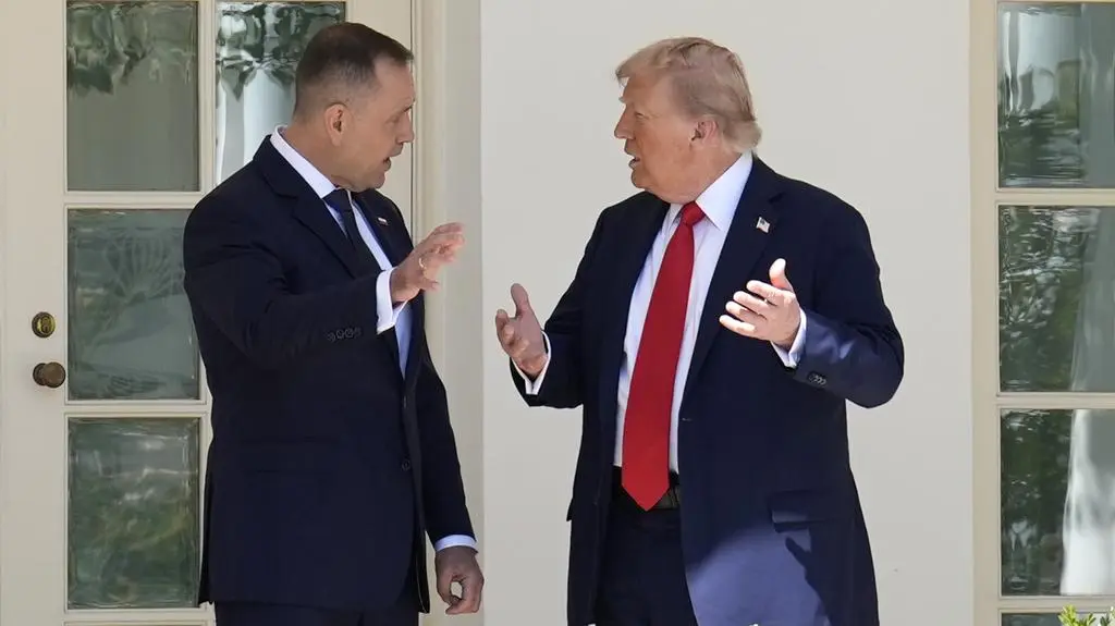 Nawrocki i Trump - Biały Dom