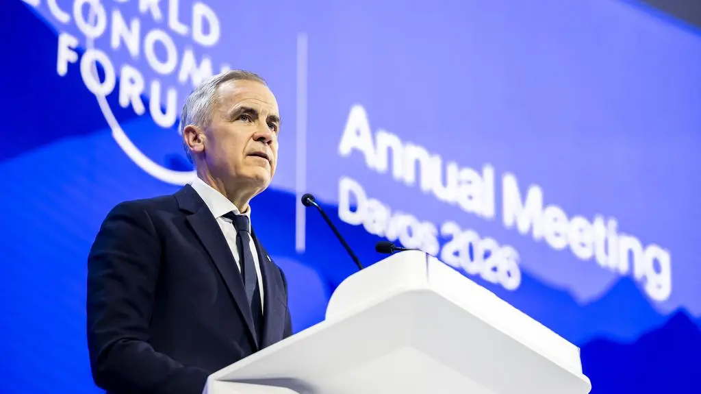 Premier Kanady Mark Carney w Davos