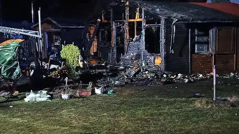 W pożarze w miejscowości Borówno zginęły dwie osoby 