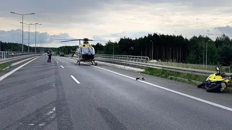 Motocyklista zasłabł w trakcie jazdy