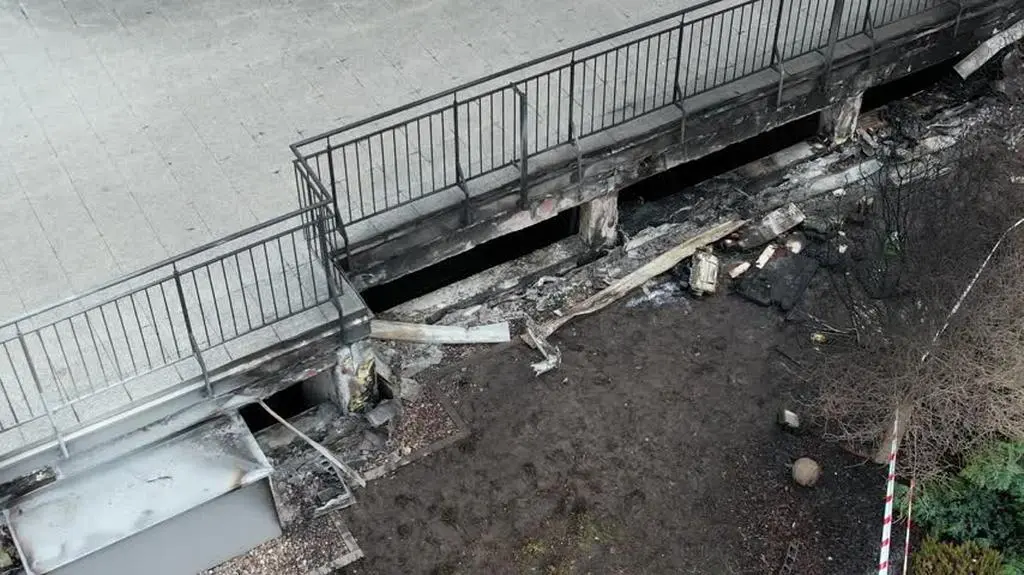 Pożar garażu podziemnego we Wrocławiu