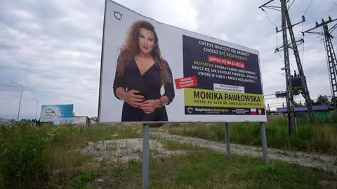 Billboardy z wizerunkiem Moniki Pawłowskiej