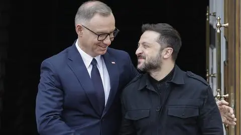 Andrzej Duda i Wołodymyr Zełenski