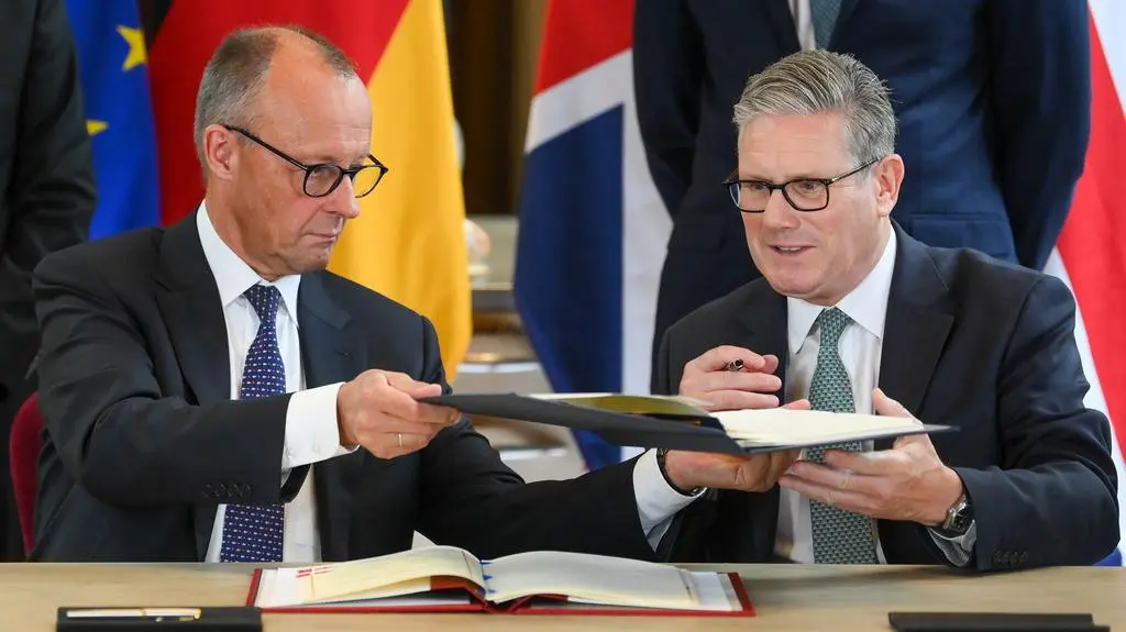 Keir Starmer i Friedrich Merz